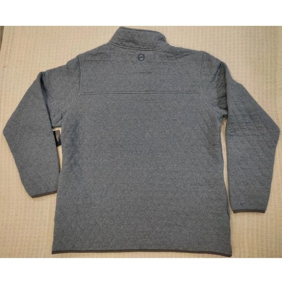 Magellan Outdoors Campfire Quilted Quarter Snap Blue Gray Pullover XL New NWT - Picture 2 of 4